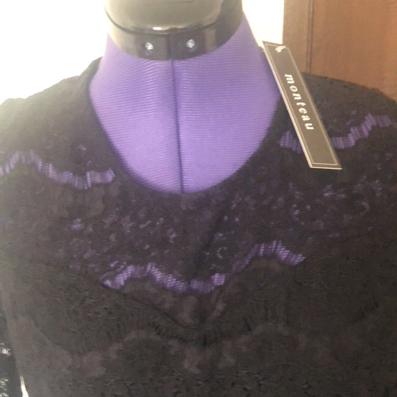 NWT lace black blouse - Picture 5 of 7